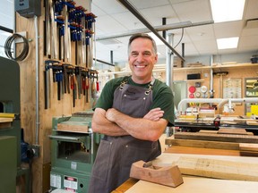 Former mayor Darrell Mussatto teaches woodworking at the Community Woodworking Studio in North Vancouver.