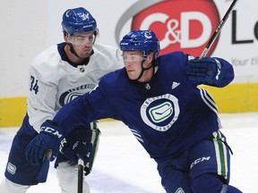 The Vancouver Canucks were thrilled to see Brock Boeser back skating with the NHL team on Wednesday at Rogers Arena in Vancouver.