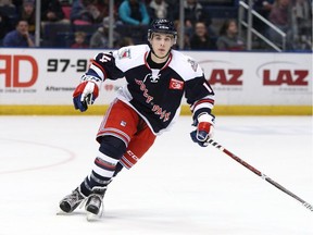 Ty Ronning hasn't played with the ECHL's Maine Mariners since suffering a lower-body injury in a Jan. 18 game but has nine goals and 19 points in 22 games with Maine so far this season.  ORG XMIT: POS1703281215200438 [PNG Merlin Archive]