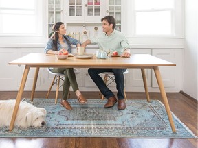 Area rug by Revival rugs. Photo credit: Revival Rugs for Homes online - Reviving a rental home by Rebecca Keillor [PNG Merlin Archive]