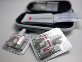 Illicit drug overdose deaths are down so far this year in B.C. Health officials say harm reduction works, such as carrying a Naloxone kit.