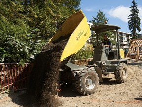 Soil that contains biosolids produced at Metro Vancouver sewage treatment plants is used at Moodyville Park in North Vancouver.