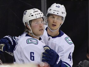Brock Boeser and Elias Pettersson have learned from J.T. Miller setting the performance bar.