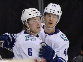 Brock Boeser could offer linemate Elias Pettersson some sage advice about betting on yourself.