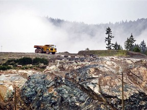The Shawnigan Lake contaminated soil site.
