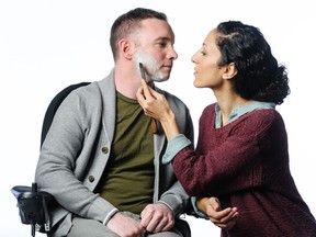 Christopher Imbrosciano and Bahareh Yaraghi star in Cost of Living at the BMO Theatre from Oct. 10 to Nov. 3. Photo: Pink Monkey Studios