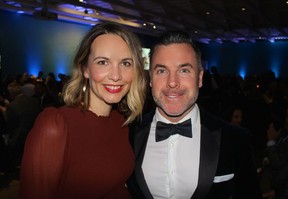 Joey’s Restaurant Group’s Britt Innes and Matt Stowe’s impromptu offer of a wine-paired dinner for eight they served up in the live auction would fetch $4,000. Photo: Fred Lee.