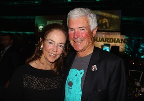 Grizzly Foundation artist in residence Doria Moodie and her husband Jim took in the dinner and auction that saw funds raised to go Grizzly bear education, research and conservation efforts. Photo: Fred Lee.