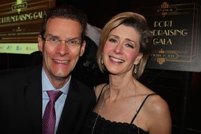 Vancouver Fraser Port Authority CEO Robin Silvester and Global TV’s Coleen Christie fronted the 20th Anniversary celebrations at the Sheraton Wall Centre hotel. Photo: Fred Lee.