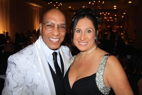 Counselor Cory Wint and recovered addict Kimberlea Masters were among a supportive audience that attended the Brandon Jansen Foundation Diamond Gala. Photo: Fred Lee.