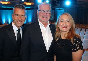 CEO & President Paul Larocque and board chair Michelle Martin thanked Robert Lemon for the transformative $2 million donation he gifted to Arts Umbrella in memory of his late partner, renowned interior designer Bob Ledingham. Photo: Fred Lee.