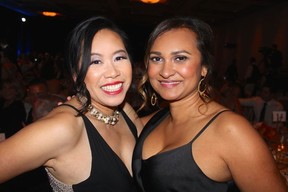 Chief fundraiser Betty Hum and executive director Loveena Cheera staged Inspire Health’s A Night to Inspire Gala fundraiser at the Hotel Vancouver. Photo: Fred Lee.