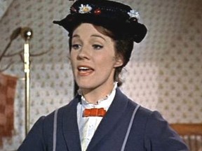 Julie Andrews as Mary Poppins.