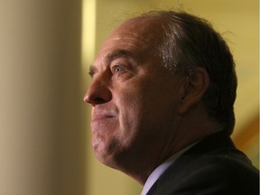 B.C. Green Party leader Andrew Weaver announces that he won't be running as leader in the next provincial election during a press conference at the Hall of Honour at B.C. Legislature in Victoria, B.C., on Monday, October 7, 2019.
