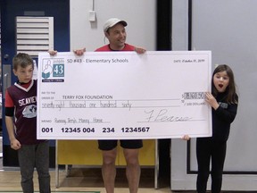 Students raised more than $70,000 for cancer research, up from $38,000 last year, and exceeding the goal of $50,000 for The Terry Fox Foundation.