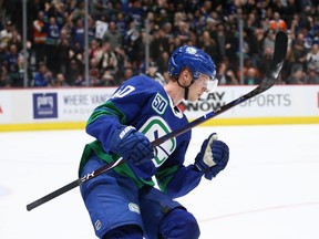 Canucks whiz kid Elias Pettersson tried a lacrosse-type goal called The Michigan against the Florida Panthers Monday, but Andrei Svechnikov beat him to the punch when it came to actually scoring with the trick shot.