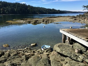 With a small, rustic cabin, a modest boat house and a sea side deck, Jelina Island provides an opportunity to create a peaceful residence on the cusp of beach that’s home to wildlife such as sea otters and Killer whales.