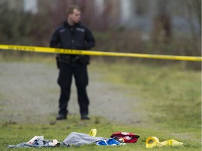 B.C.'s independent police watchdog says there are no grounds for charges against a New Westminster officer to shot a suspect during a 2016 arrest. These file photos show the original scene of the shooting on Jan. 15, 2016 in New Westminster, B.C.