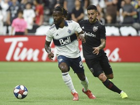 Vancouver Whitecaps forward Tosaint Ricketts made his team debut against DC United on Aug. 17 at B.C. Place. He'll be back in the stadium next season after the Caps picked up his option.