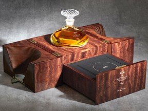 This decanter of whiskey, Macallan Genesis 72 Year Old, can be yours for $78,000.