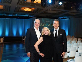 Donor Robert Lemon (left) with Arts Umbrella co-founder Carol Henriquez and Arts Umbrella President and CEO Paul Larocque. Photo: Jamie-Lee Fuoco.