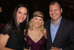 Board of director Marina Katusua and committee members Natalie and Justen Harcourt saw $170,000 raised to support Metro Vancouver families, seniors, women and youth when they needed it most. Photo: Fred Lee.