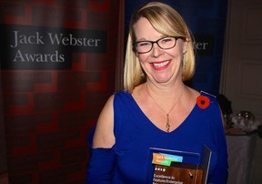 Globe and Mail investigative reporter Kathy Tomlinson earned a Webster for her story of exploited immigrant workers. Photo: Fred Lee.