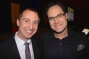 Vancouver Symphony’s Kyle Tiney co-chaired and Breakfast Television’s Thor Diakow emceed the annual National Philanthropy Day Giving Hearts Awards Luncheon at the Vancouver Convention Centre. Photo: Fred Lee.