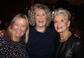 LEADING LADY: Diane Forsythe marked her charity luncheon’s 25th anniversary with friends and family including Ingrid Abbott and Marlene Cohen. Photo: Fred Lee.