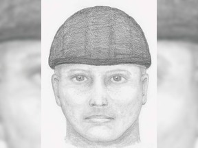Richmond RCMP are investigating two suspicious break-ins that took place at the same home in the span of just over a week. One of two suspects being sought (pictured) is described as a white man in his late 20s to early 30s with a tan complexion and medium build. He had light-coloured eyes and is about 5-foot-10.