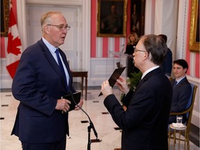 Bill Blair is sworn-in as Minister of Public Safety and Emergency Preparedness during the presentation of Trudeau's new cabinet, at Rideau Hall in Ottawa, Ontario, Canada November 20, 2019.