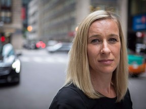Former Canadian Olympic skier Allison Forsyth poses for a portrait in Toronto on Wednesday, June 6, 2018. Amid a reckoning in the NHL and mounting allegations of abuse and harassment in university sports, athletes are renewing a call for an independent body to probe complaints and oversee a universal code of conduct. Former Olympic skier Allison Forsyth says that if such a body had existed in the late 1990s, it likely could have prevented her alleged abuse by coach Bertrand Charest.