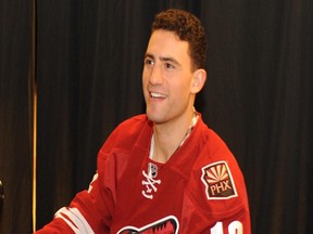 Paul Bissonnette shown back in his hockey days.
