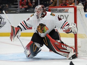 Netminder Robin Lehner of the Chicago Blackhawks has been giving his struggling squad a chance to win most nights with his superb play. He's expected to start against the visiting Vancouver Canucks on Thursday night.