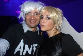 Visiting from Morocco, Omar Elofir and local Rachelle Grace did their best personations of Andy Warhol and Edie Sedgwick for the Andy Warhol Factory Party at the Audain Art Museum.