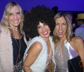 Andrea McLauchlin, Lou Tidman and Suzanne Wilson partied down at the pop-up pop art party in Whistler.