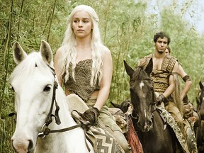 Emilia Clarke as Game of Thrones' Daenerys Targaryen.