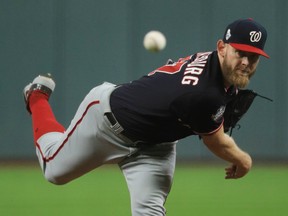 The Washington Nationals agreed with pitcher Stephen Strasburg on a huge, new contract on Monday. (USA TODAY SPORTS)