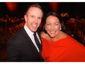 Three-time event chair Jennifer Johnston and her husband Scott Warren welcomed a well-dressed and well-heeled crowd to the 33rd staging of the Crystal Ball, the final time it would be held at the Four Seasons Hotel.