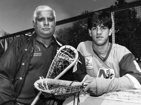 Sohen Gill and his son Chris in 1991.