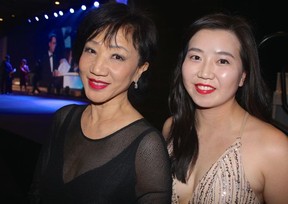 Cecilia Heung and Dom Perignon ambassador Vivian Tsang enjoyed the pre-pageant gala and auction that saw Tsang’s Dom Perignon and Chef Michael Varga collaborative dinner fetch $25,000 in the live auction. Photo: Fred Lee.