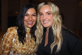 Zahra Salisbury and Anna Bosa co-chaired B.C. Women’s Hospital Foundation’s Dazzling Love house party that turned into the biggest basketball viewing party. Photo: Fred Lee.