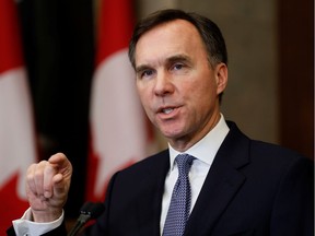 Canadian Finance Minister Bill Morneau delivers a fiscal update in Ottawa earlier this week.