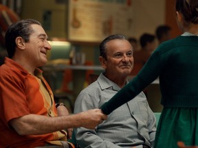 Robert DeNiro, left, and Joe Pesci in a scene from Martin Scorsese's "The Irishman."