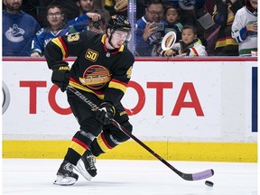 Rookie Quinn Hughes has been more than a playmaking wizard for the Canucks.