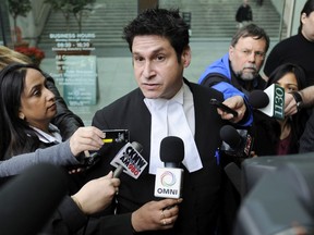 Defence lawyer Danny Markovitz speaks to the media outside B.C. Supreme Court in Vancouver on April 30, 2010.