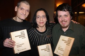 Honourees Alexandre Nadon, Catherine Shimizu and Michael Wielgosh were feted for their courage, determination and faith in overcoming great challenges and adversity.