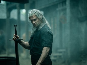 Henry Cavill in a scene from The Witcher. (Netflix)