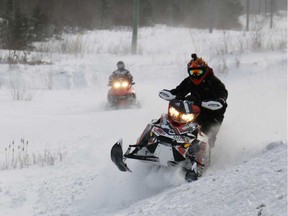 Police said the incident occurred in an area outside of established trails where snowmobiles are supposed to travel.