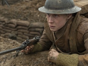 George MacKay as Schofield in the Sam Mendes directed-1917.